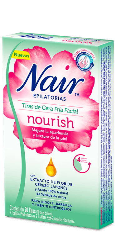 Nair - Nair Nourish Tiras de Cera Fría Faciales